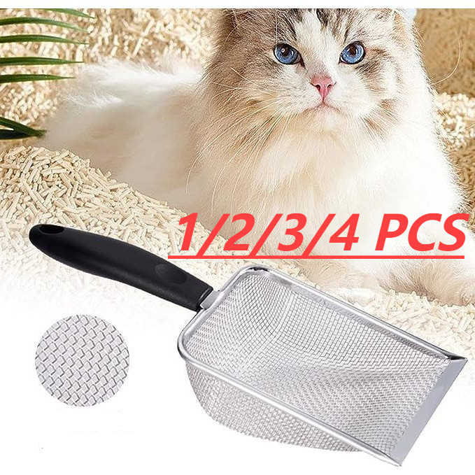 Peneira para Areia de Gato Aço Inox Antiaderente 