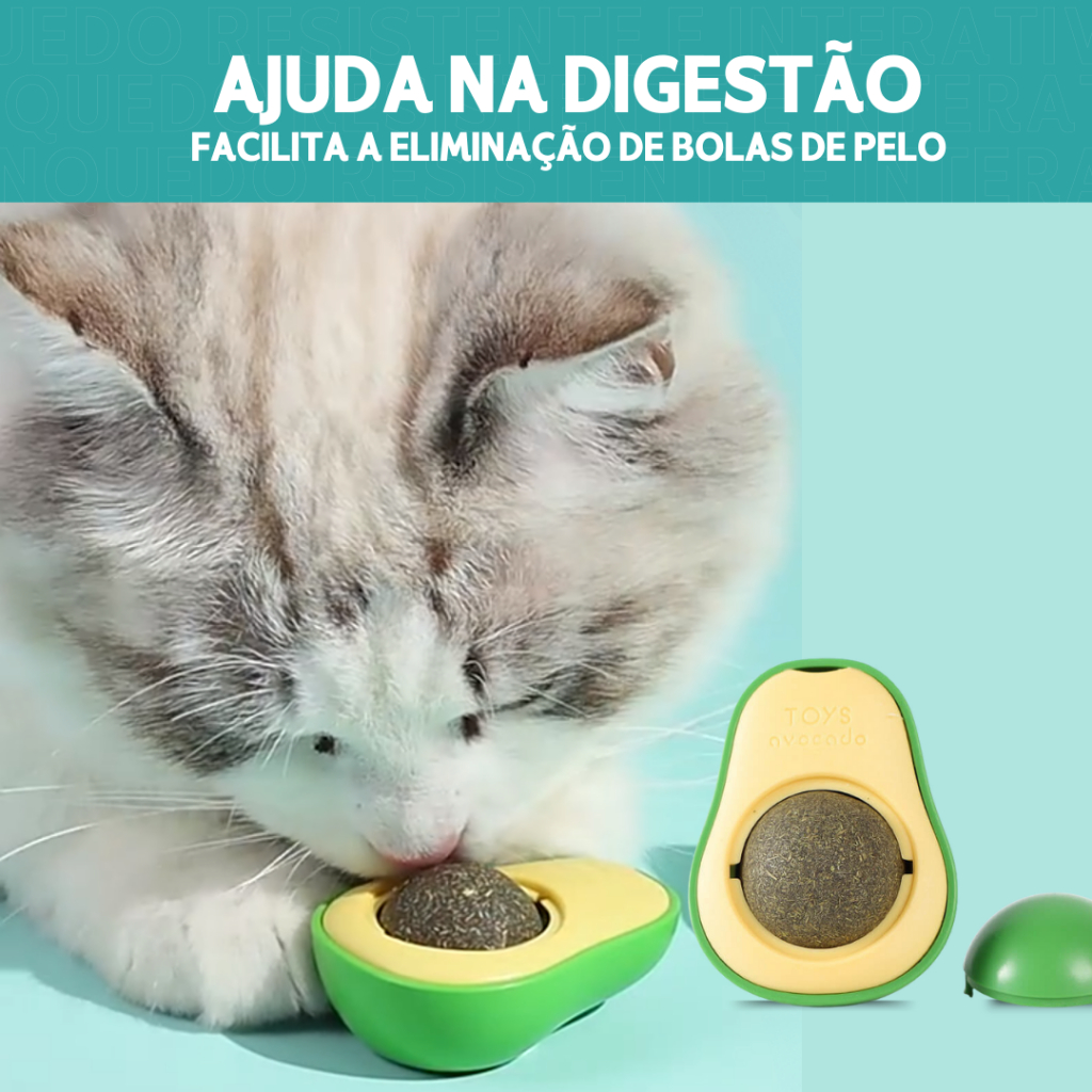 Brinquedo De Abacate Com Catnip Suave Para Gatos Estimula o Instinto Natural dos Gatos – SHEFA
