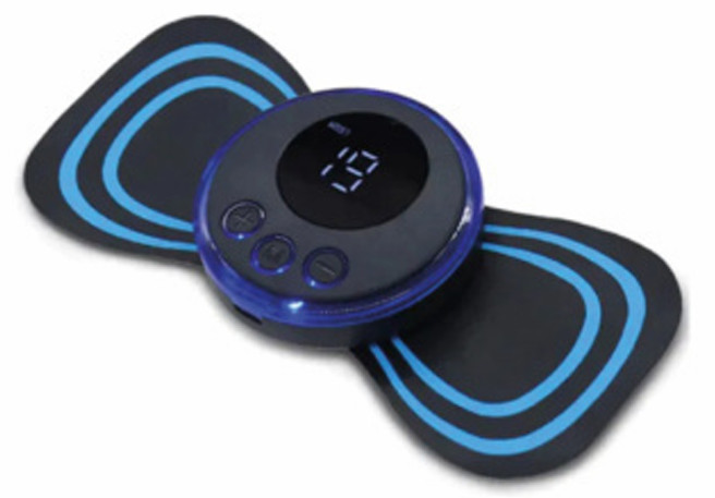 Mini Massageador Elétrico com Eletroterapia EMS p