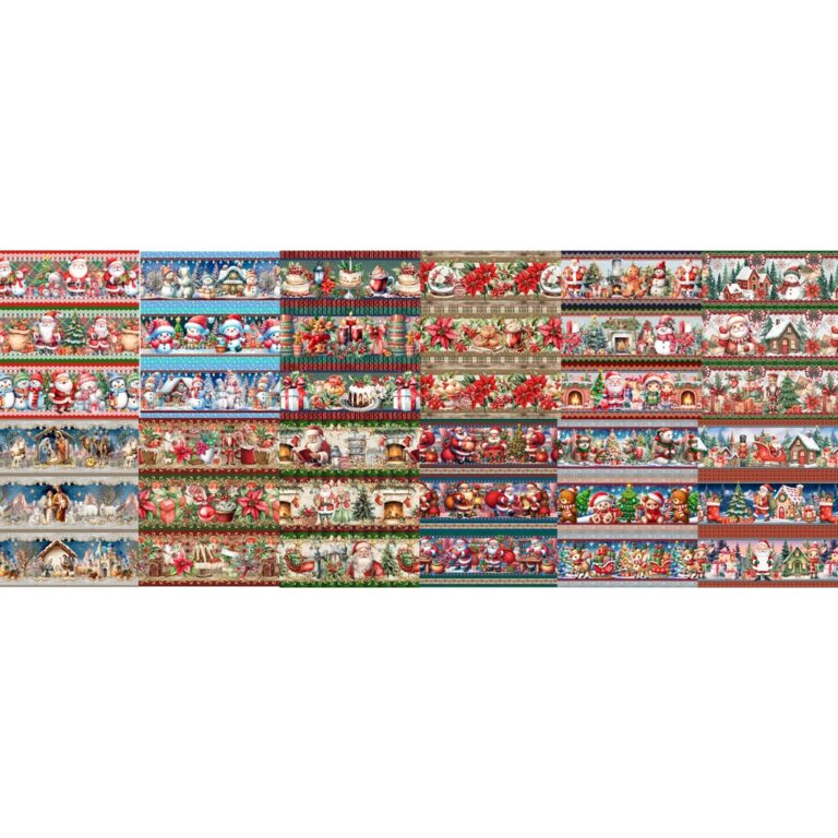 Tricoline Digital Barrados Coleção 11 Natal 0,55