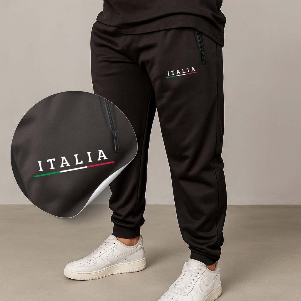 Calça  JOGGER De Inverno ITALIA Adulta Chipa Masculino Flanelada Frio  JOGGER Homem bolso Chipa