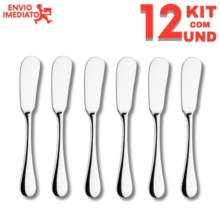 Kit 6 Espátulas Inox Profissional Para Patês Man
