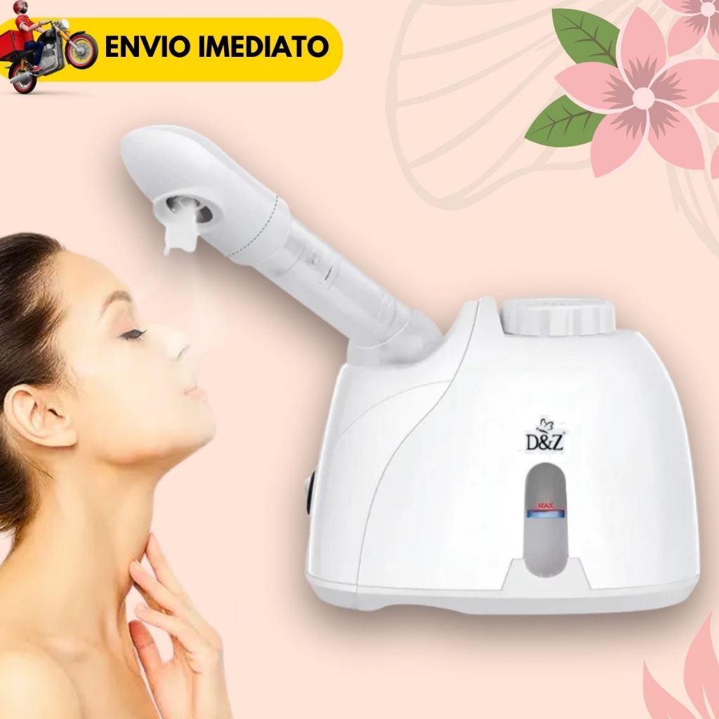 Vaporizador Facial Vapor de Ozônio Profissional Pele Portátil 110V