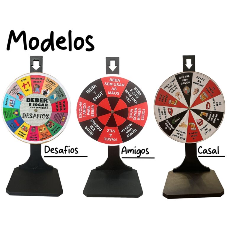 Jogo Roleta Shot Drink Bebidas Festas Vira-vira Te