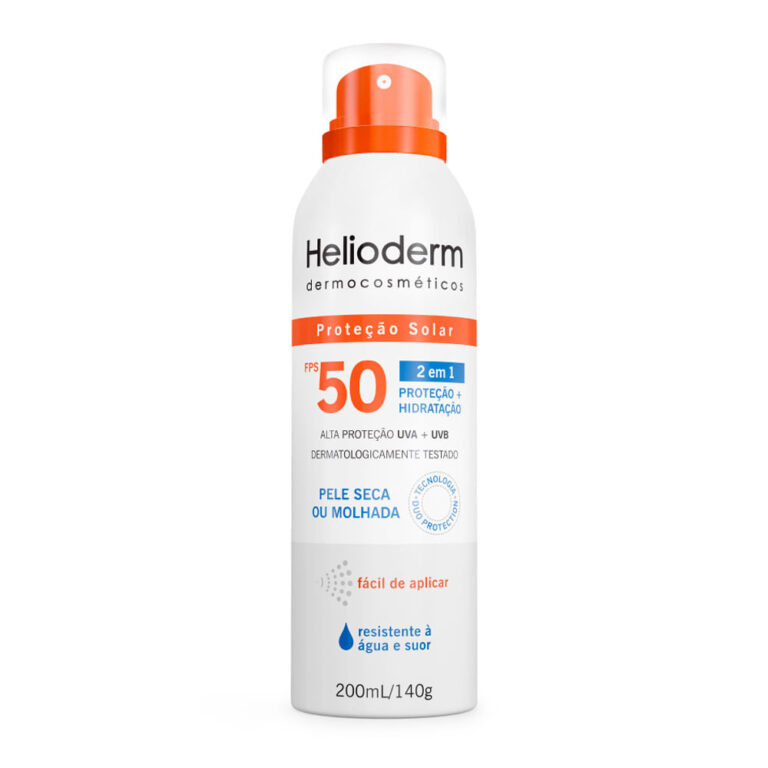 Protetor Solar Spray Helioderm Suncare FPS 50 200m