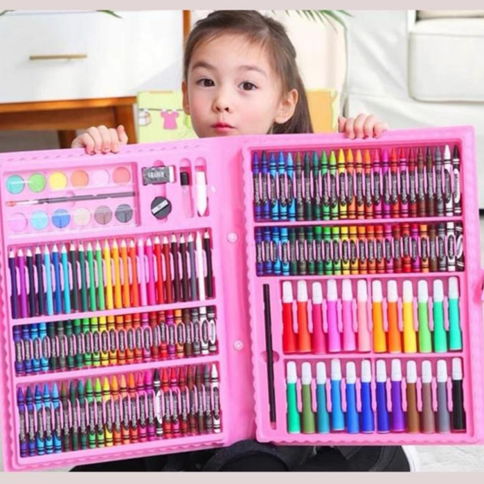 Estojo Maleta Pintura Infantil Kit pintura 24 a 15