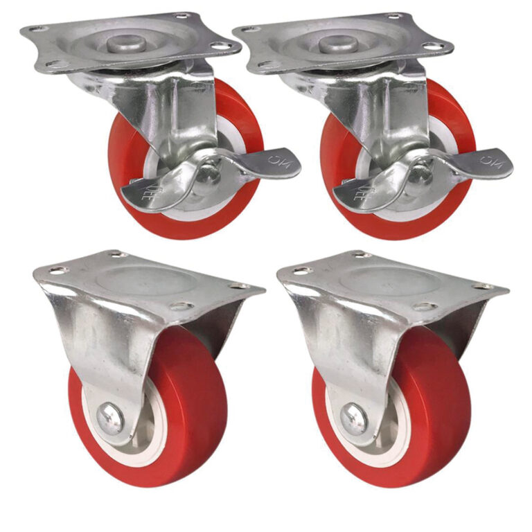 Kit 4 Rodízio Rodinha para Móveis Pesados Rodas 