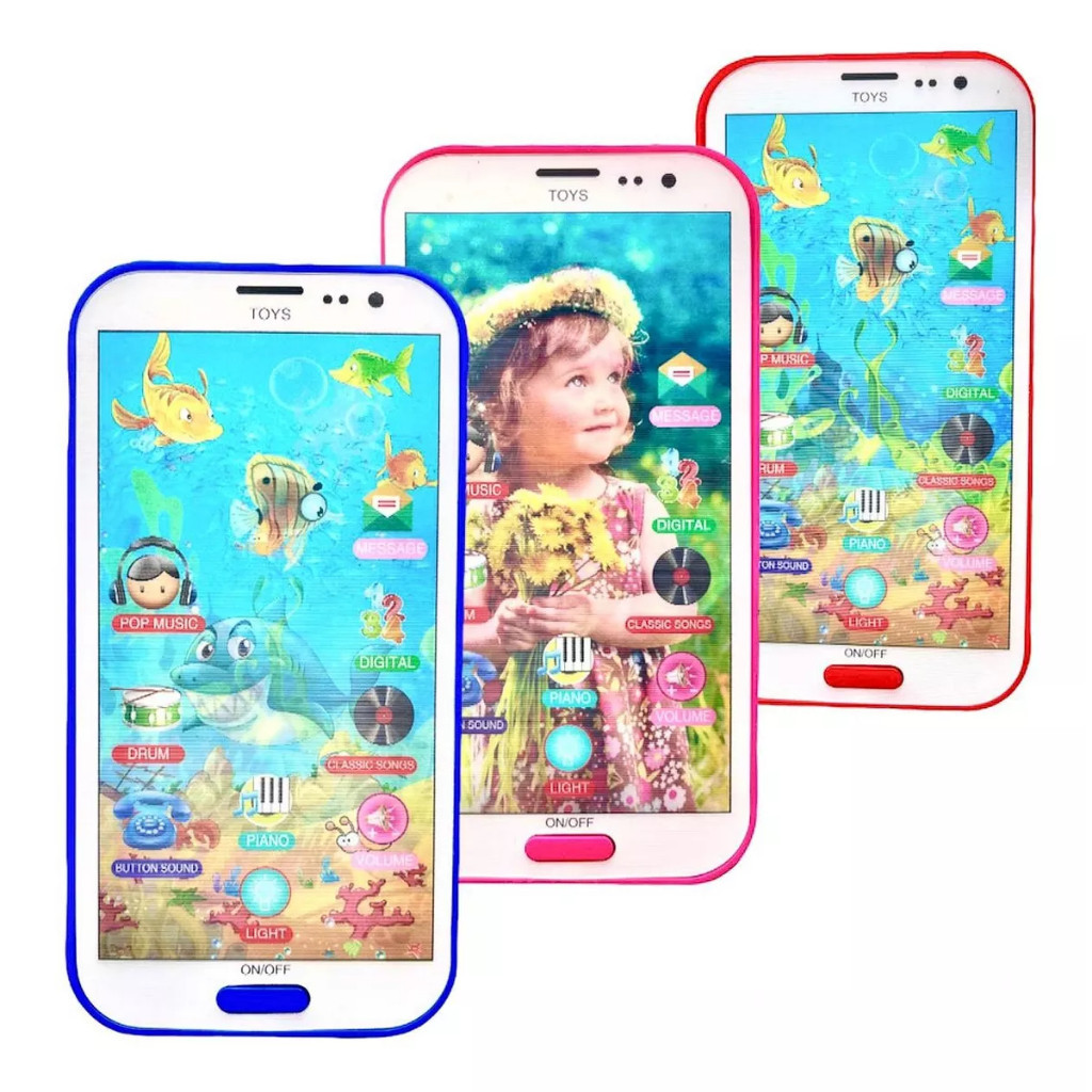Brinquedo Celular Infantil Musical Sons Com imagem 3D Smartphone Para Criança Infantil Interativo To