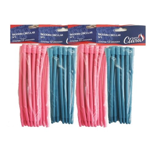 Bigodim Bigudinho Circular N.1 Kit 48 Unidades 