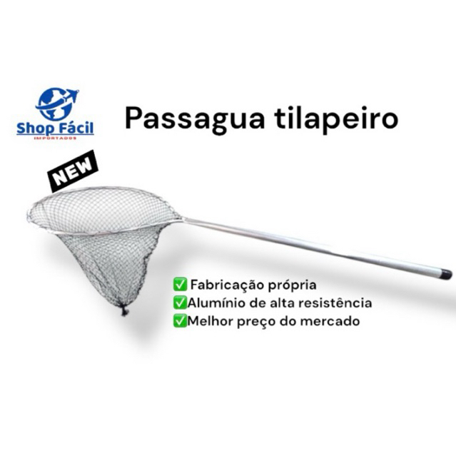 Passagua fixo para pesca Tilapeiro