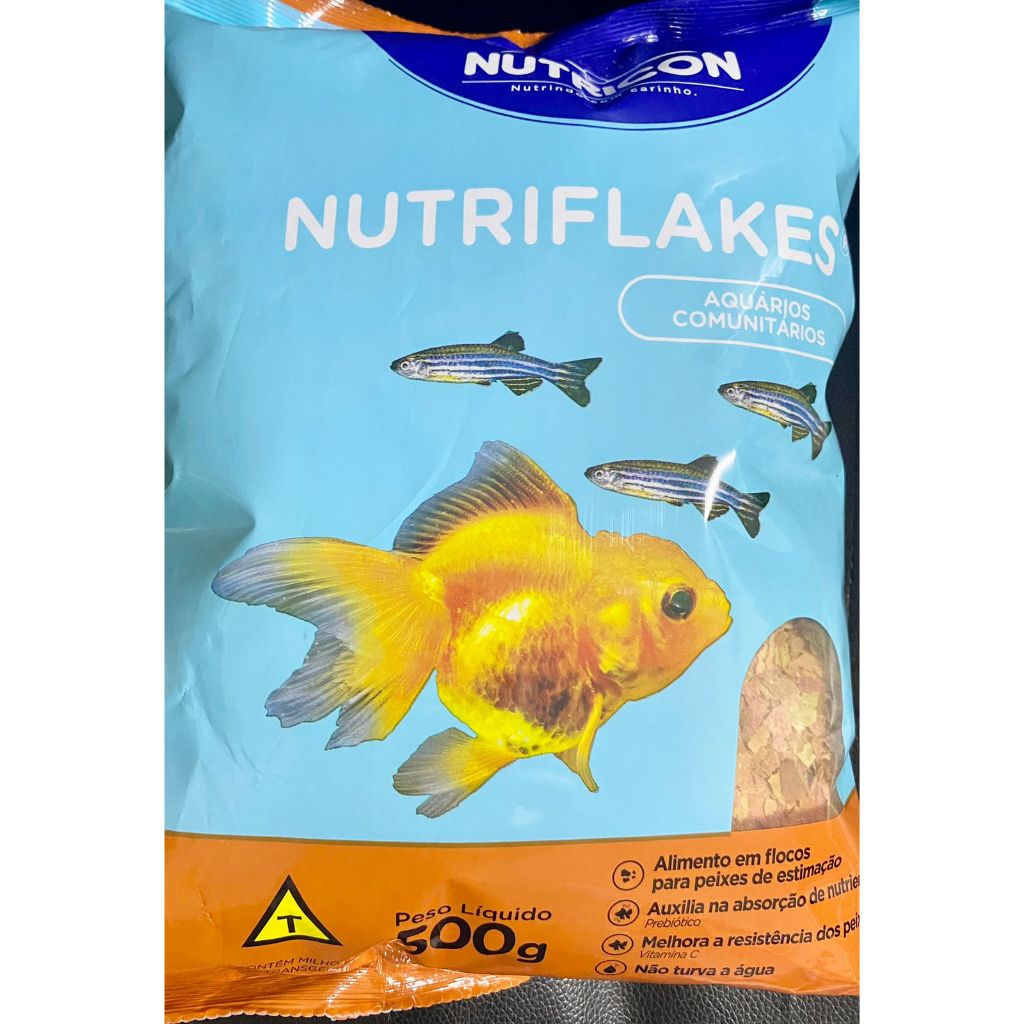 Nutriflakes 500g Ração Em Flocos Comida Peixes Ornamentais