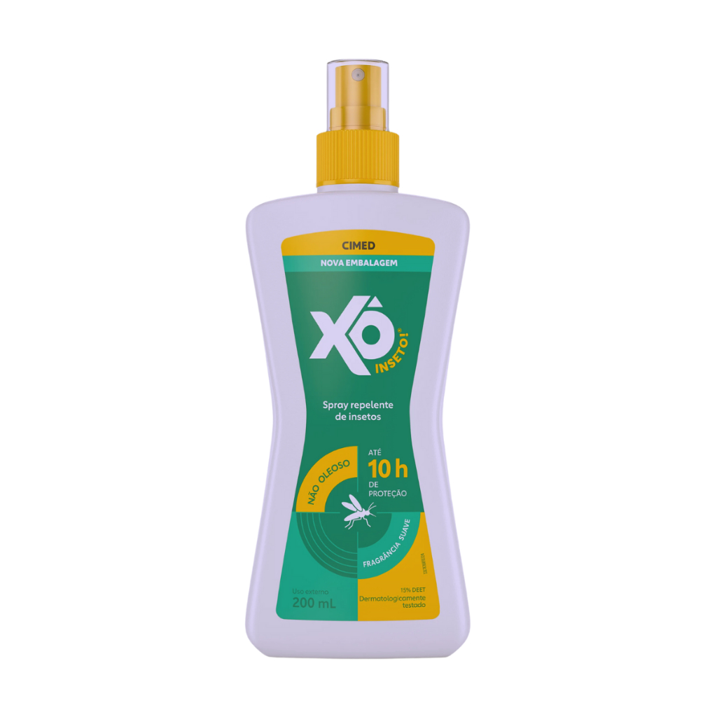 Spray Xo Inseto Repelente Contra Mosquitos e Prevenção de Doenças 200mL – CIMED
