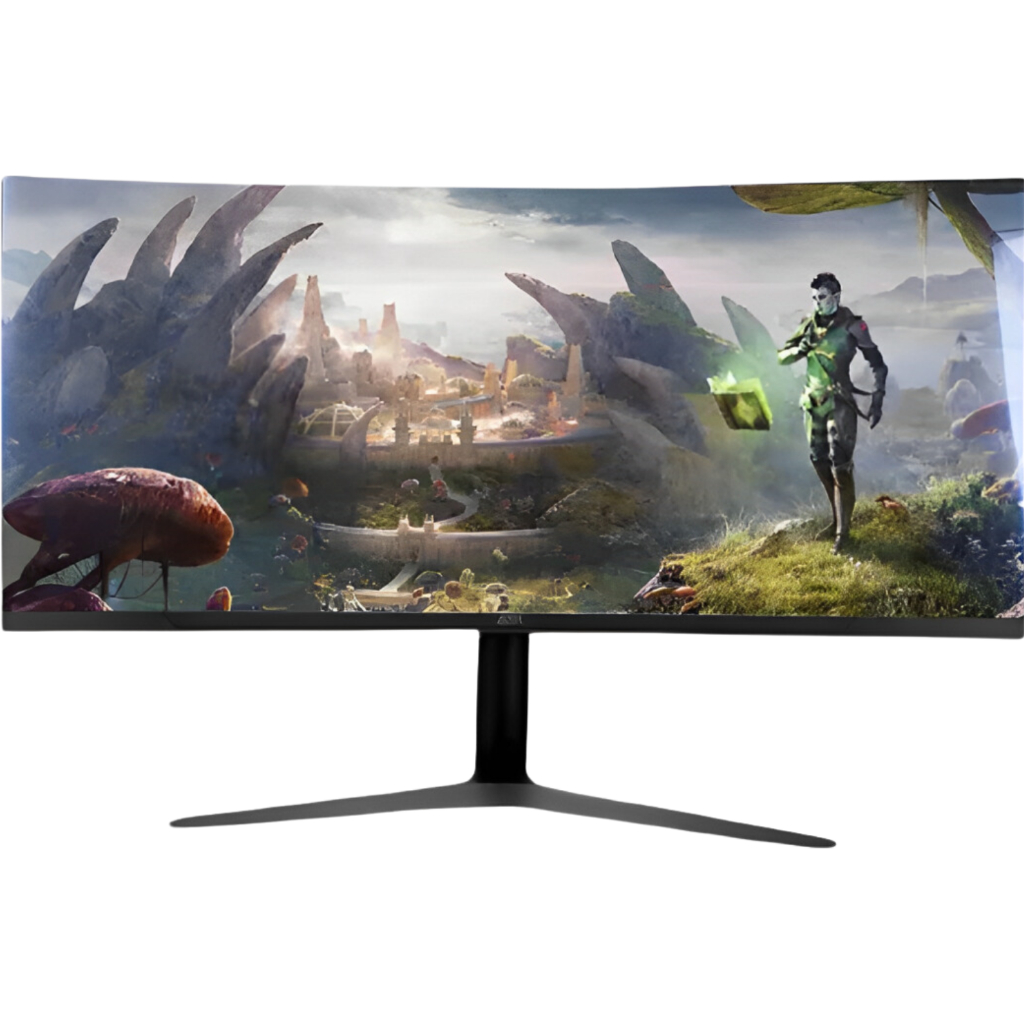 Monitor Curvo Gamer LED RGB 34 VA UltraWide QHD 4K 1ms 165Hz HDMI/DP/Áudio/USB G-Sync FreeSync