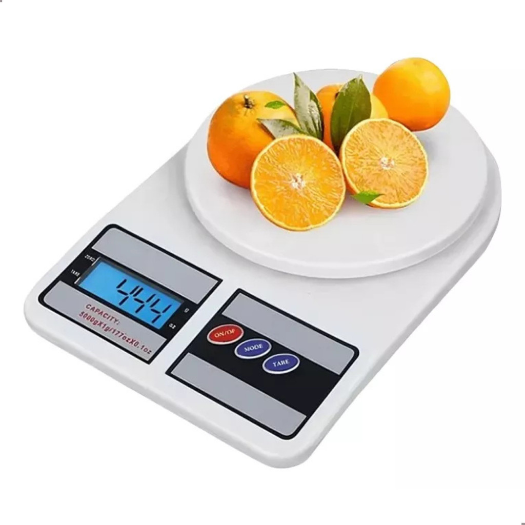 Balança Digital de Cozinha de 1g a 10Kg Alta Precisão Pesar Alimentos Dieta