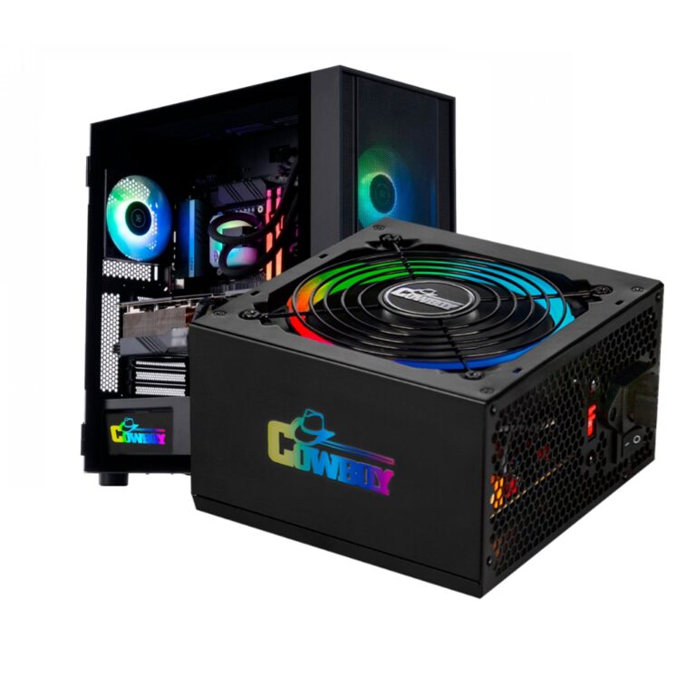 Fonte ATX Knup KP-534 500W Cowboy PC Gamer RGB Sil