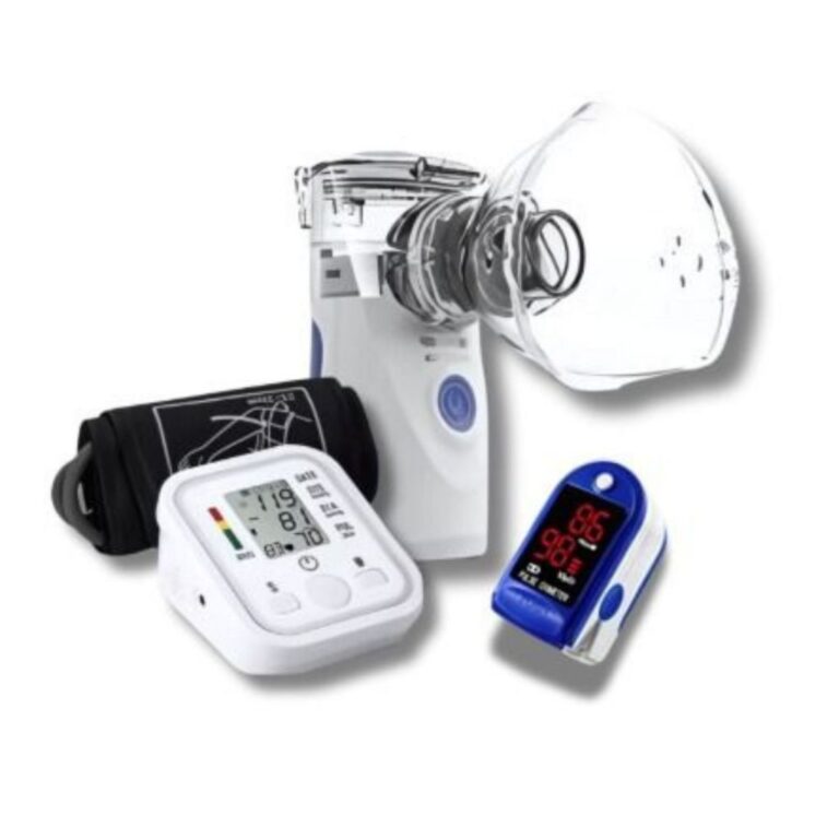 Kit.3 Inalador Nebulizador + Medidor de Pressão +
