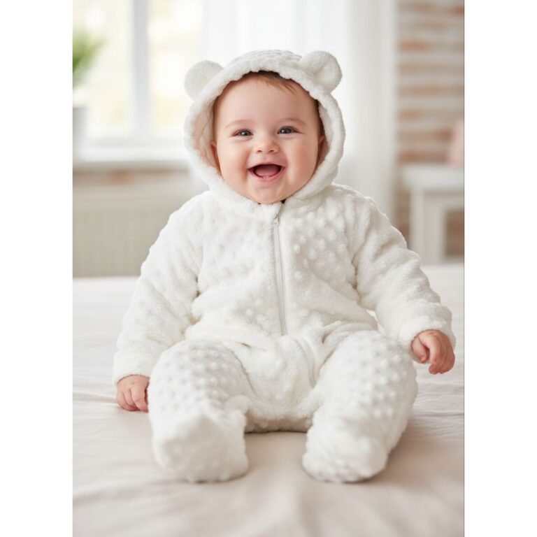 Macacão Ursinho Bebê  Soft Peludinho com Zíper 