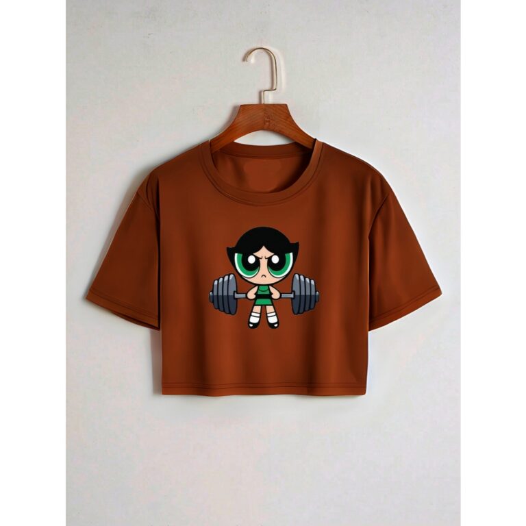 Blusinha Cropped De Algodão Estampada Docinho Aca