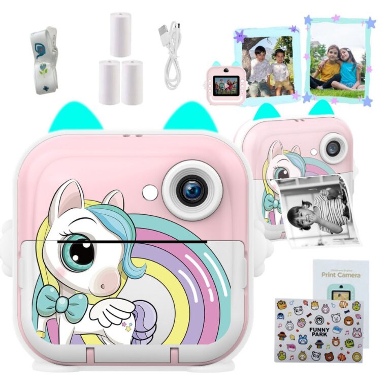 Câmera Infantil Instantânea Impressão Hd Instan