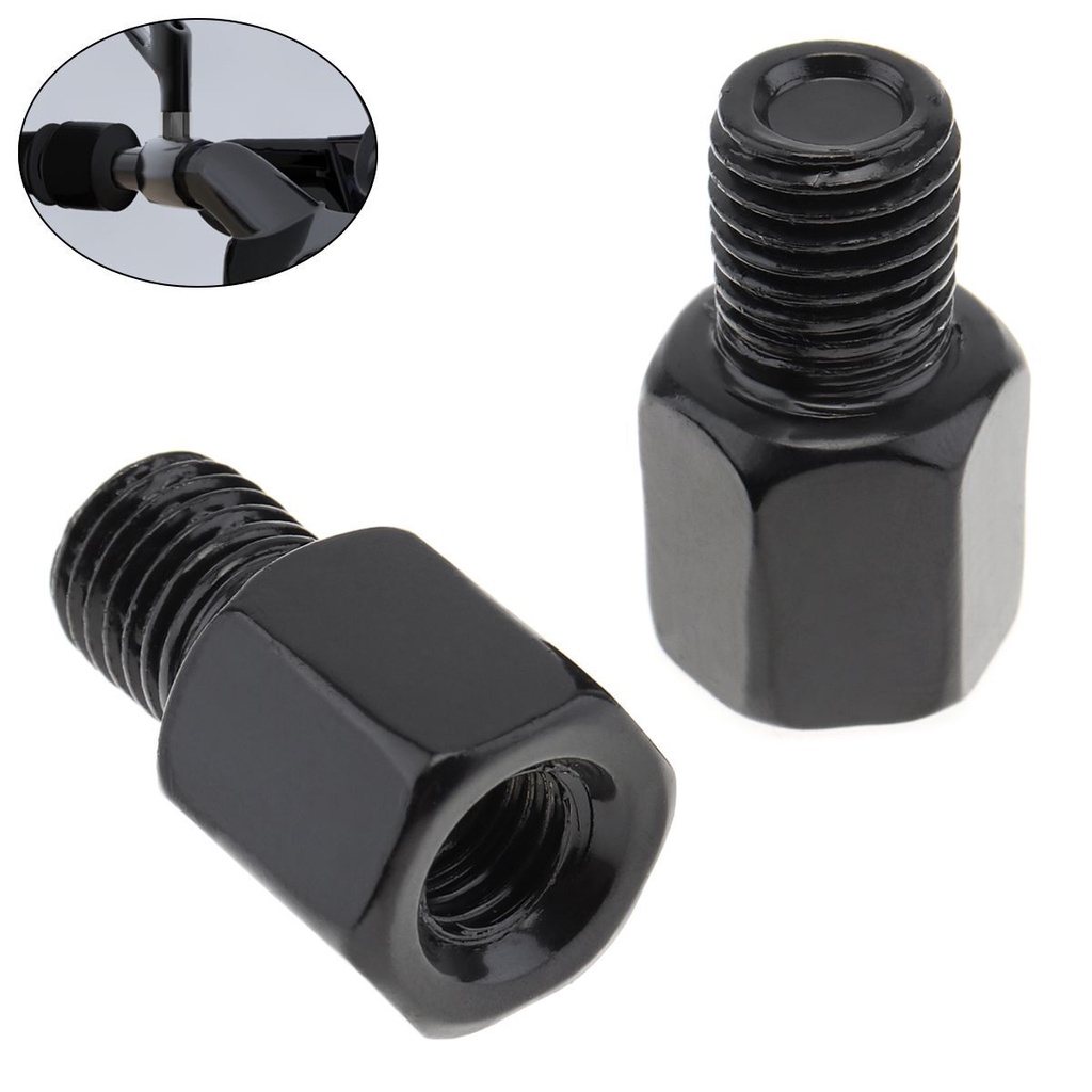 1 Peça 8mm A 10mm No Sentido Horário E Motocicleta Espelho Retrovisor Parafuso Adaptador De Rosca De