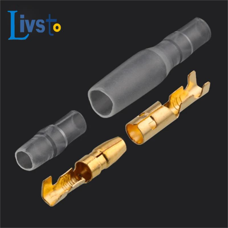 20/50 Conjuntos De terminal De Crimpagem De Bala 4.0 , Conector De Fio Elétrico Para Carro , Diâmetr