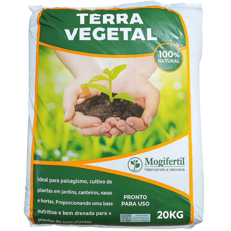 Terra Vegetal Adubada Para Jardim 2kg a 20kg Mogif