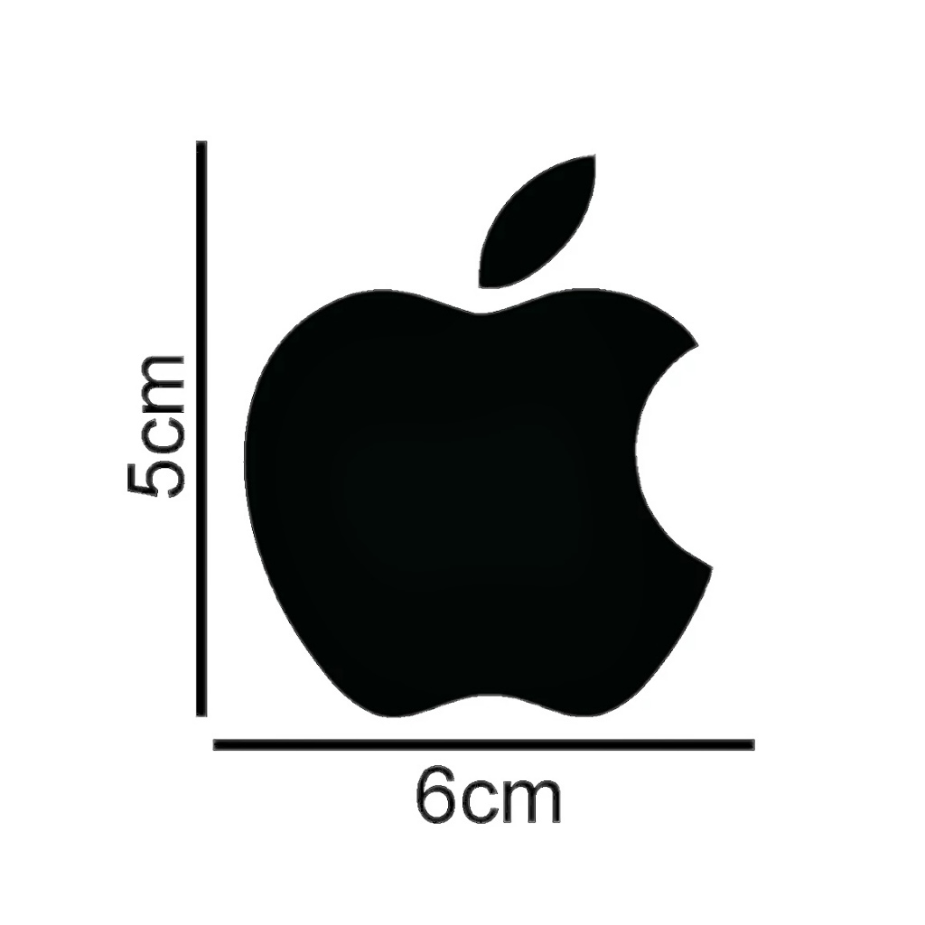 Um Adesivo Apple Maça 6x5cm Diversas CoresDecoração Imac Iphone Ipad