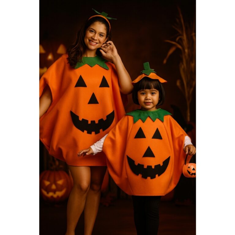 Fantasia Abóbora Com Chapéu Halloween Adulto Inf