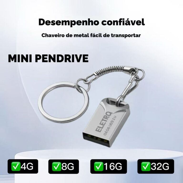 Mini Pendrive Original Modelo Chaveiro Metal Usb 4