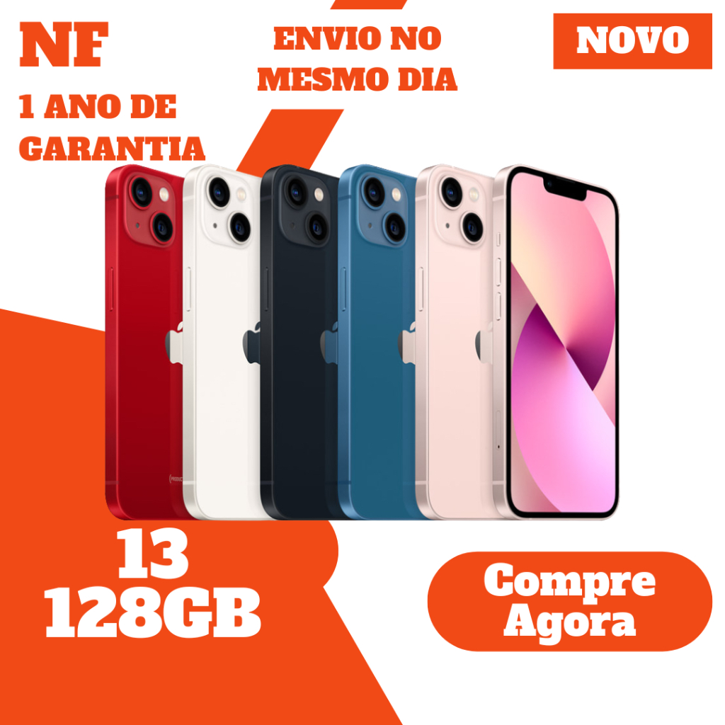 Usado: iPhone 13 128GB  Original  1 Ano De Garantia  NF
