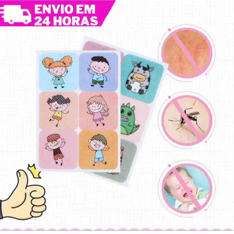 Kit 36 Adesivos Repelente Infantil E Adulto Mosquito Dengue Cor Multicolorido Diversos