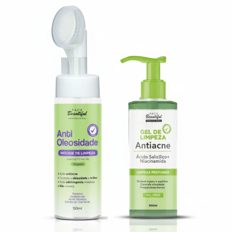 Kit Limpeza Profunda Face Beautiful | Gel Antiacne
