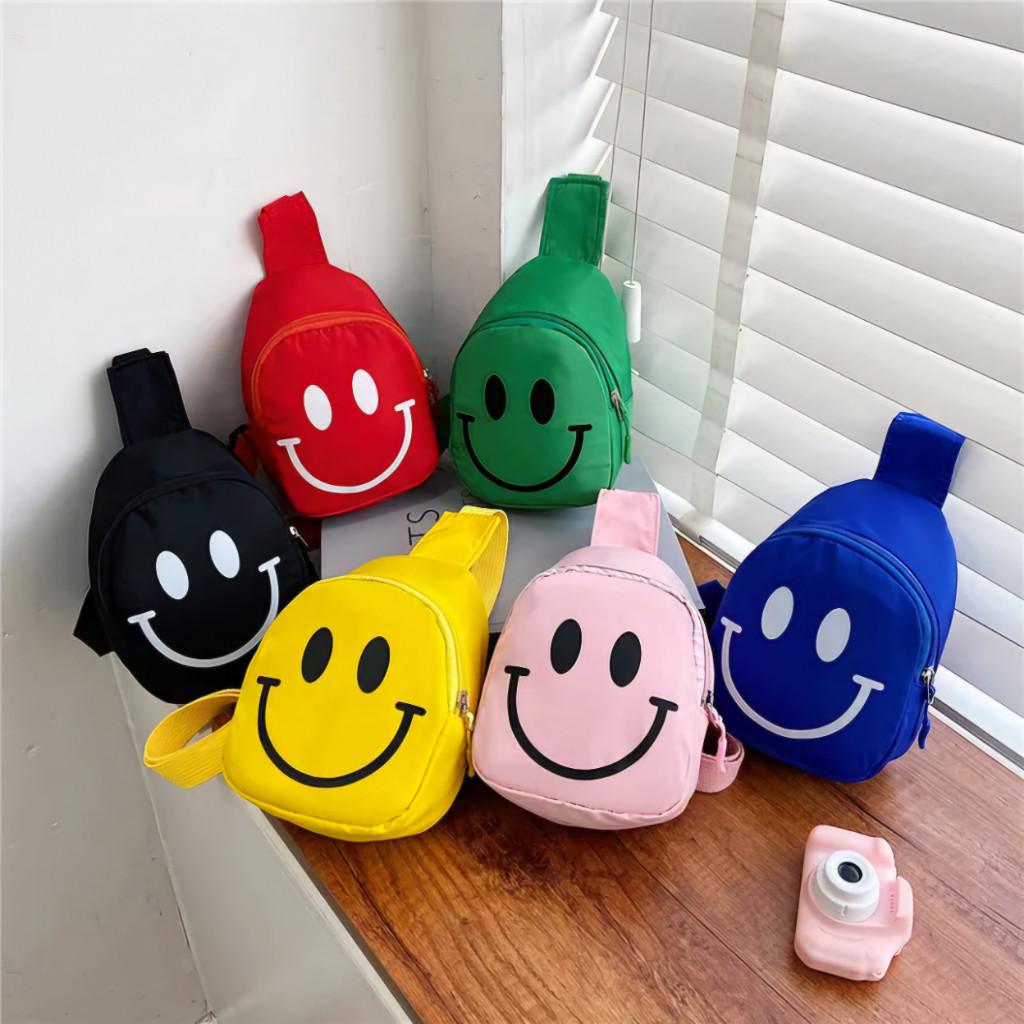 Mini Bolsa Infantil Estampa Sorridente Alça Transversal favorito das crianças