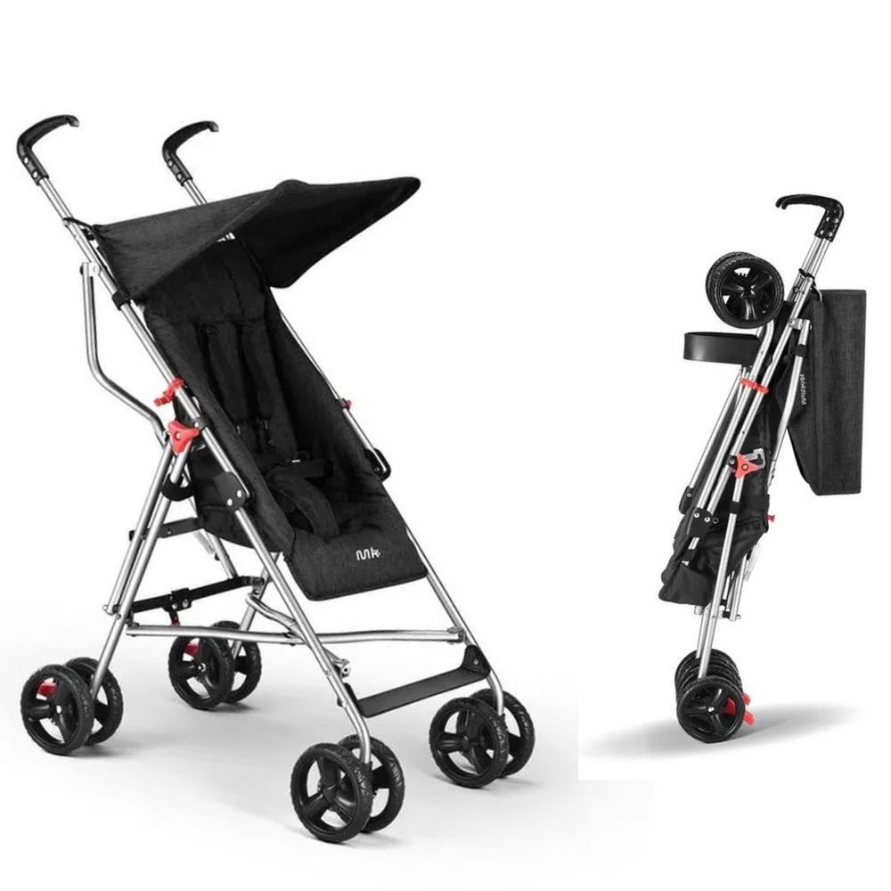Carrinho Guarda-Chuva Pocket 6M – 15kgs Preto Multikids Baby – BB327 + Book