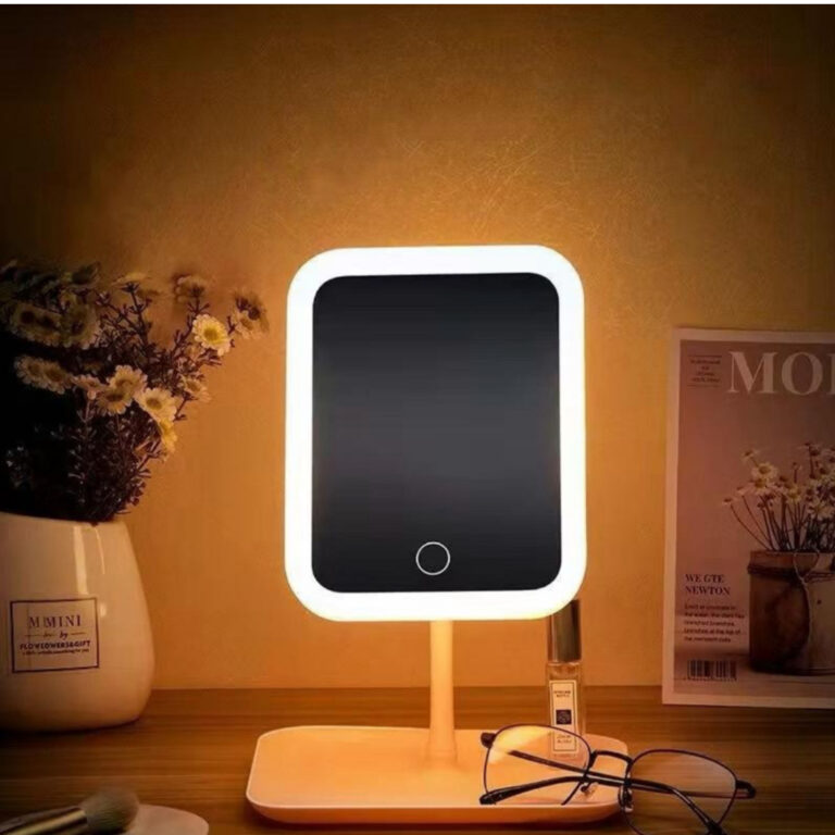 Espelho Decorativo com LED de Mesa Redondo / Quadr