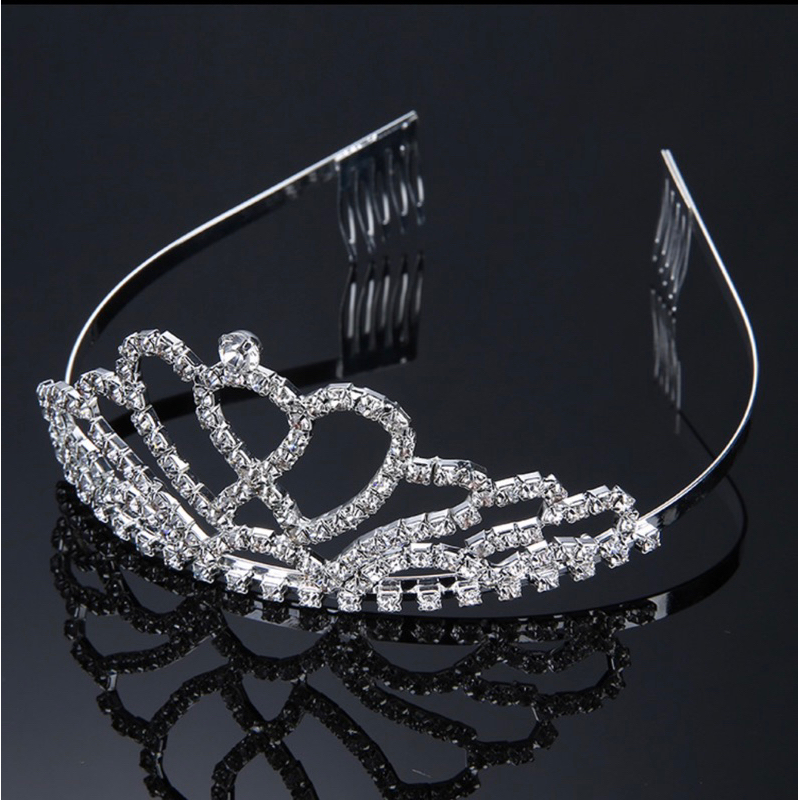 Coroa tiara para Cabelo/Com Strass / Coroa noiva casamento Baile Daminha serve para Festas/ casament