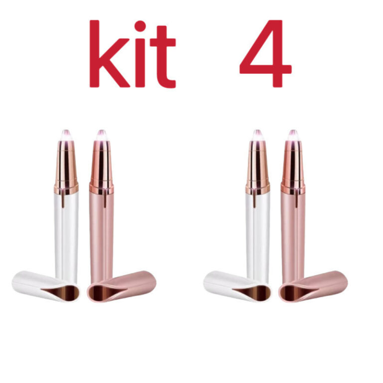 Kit 4 Caneta Indolor para Depilação Removedor de