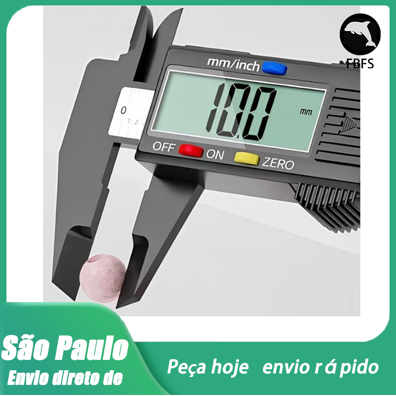 Paquímetro digital capacidade 150 mm em aço inox MTX