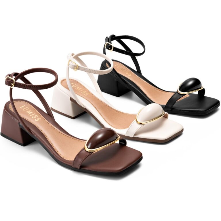 Sandália Feminina Lumiss Salto Baixo Confortável