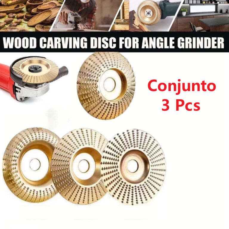 Kit jogo 3 peças Disco De Desbaste Madeira para E
