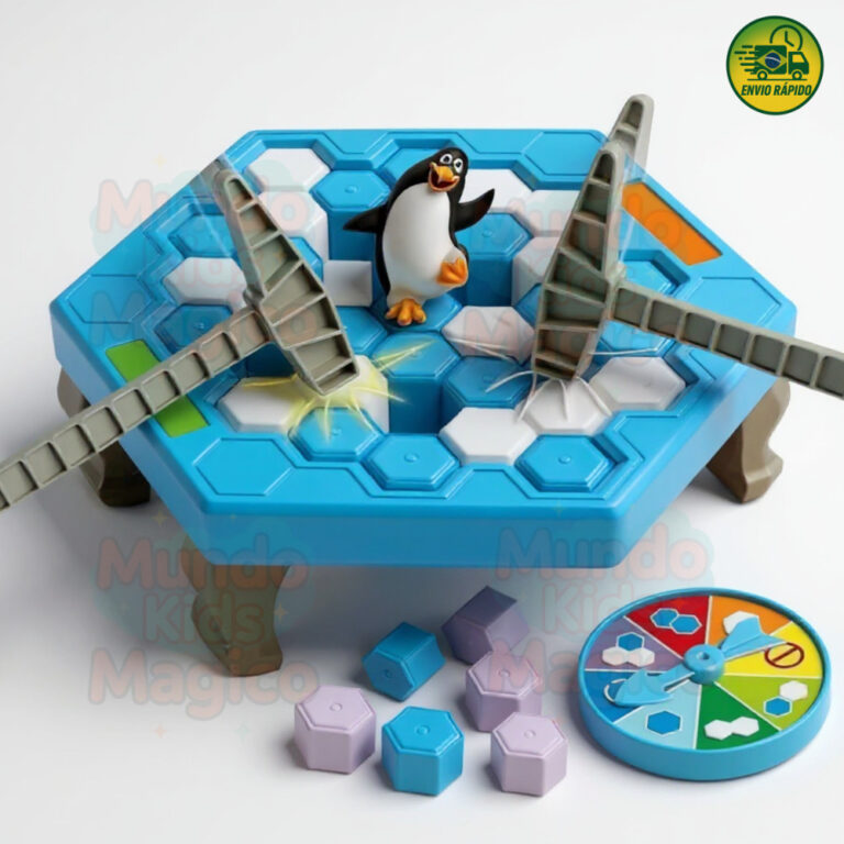 Jogo De Mesa Quebra Gelo Pinguim Armadilha Brinque
