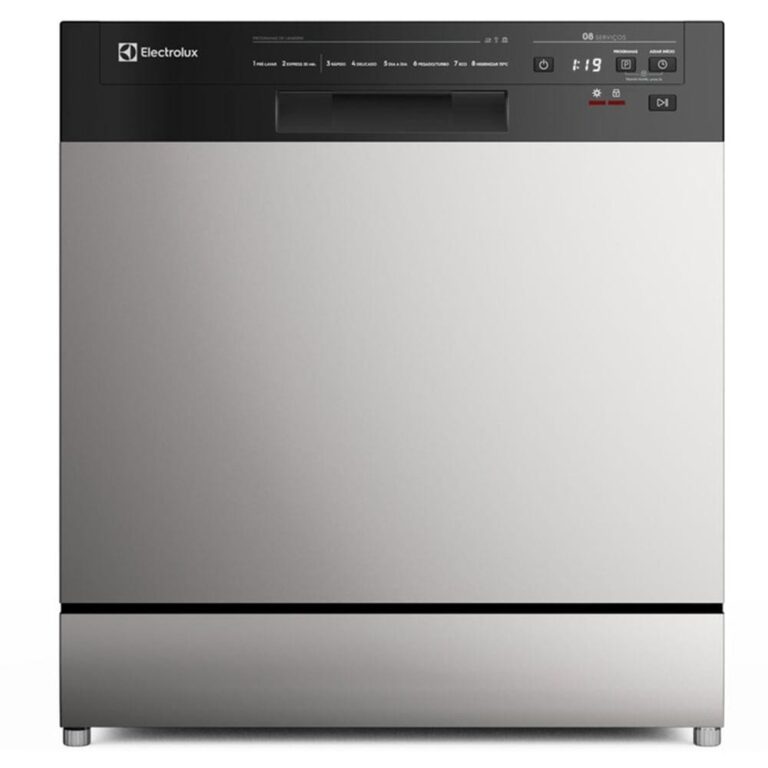 Lava-Louça Electrolux Inox com 8 Serviços, 8 Pro