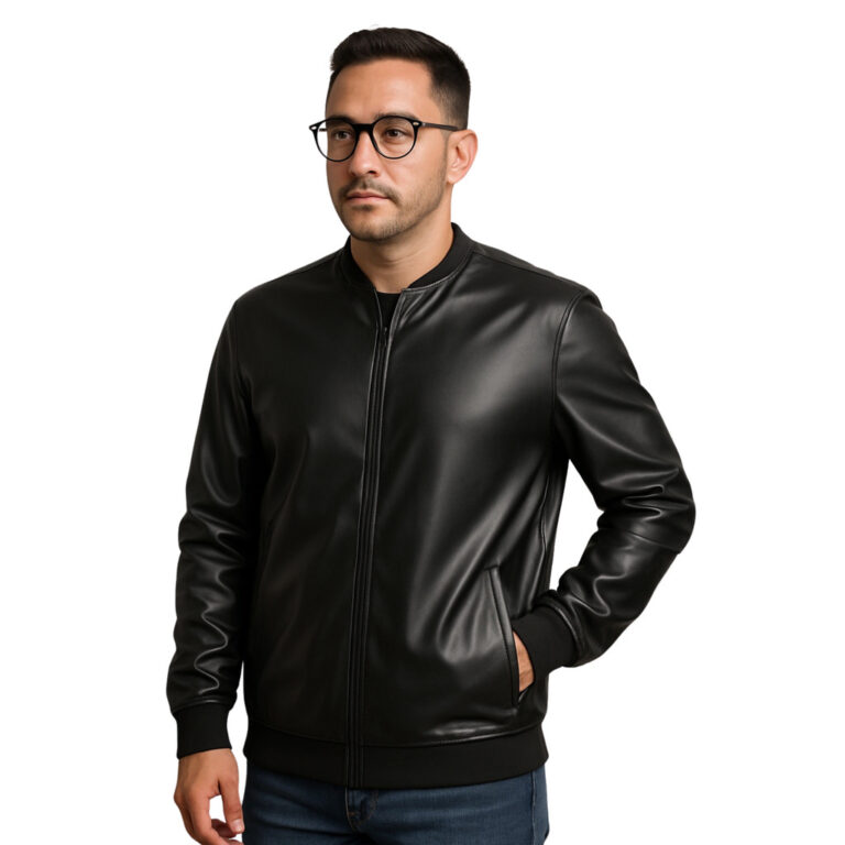 Jaqueta Bomber Aviador Courino Ziper Frontal e Bol