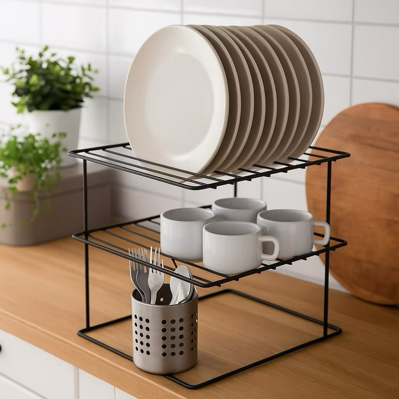 Organizador de pratos para cozinha Aramado suporte armário de cozinha