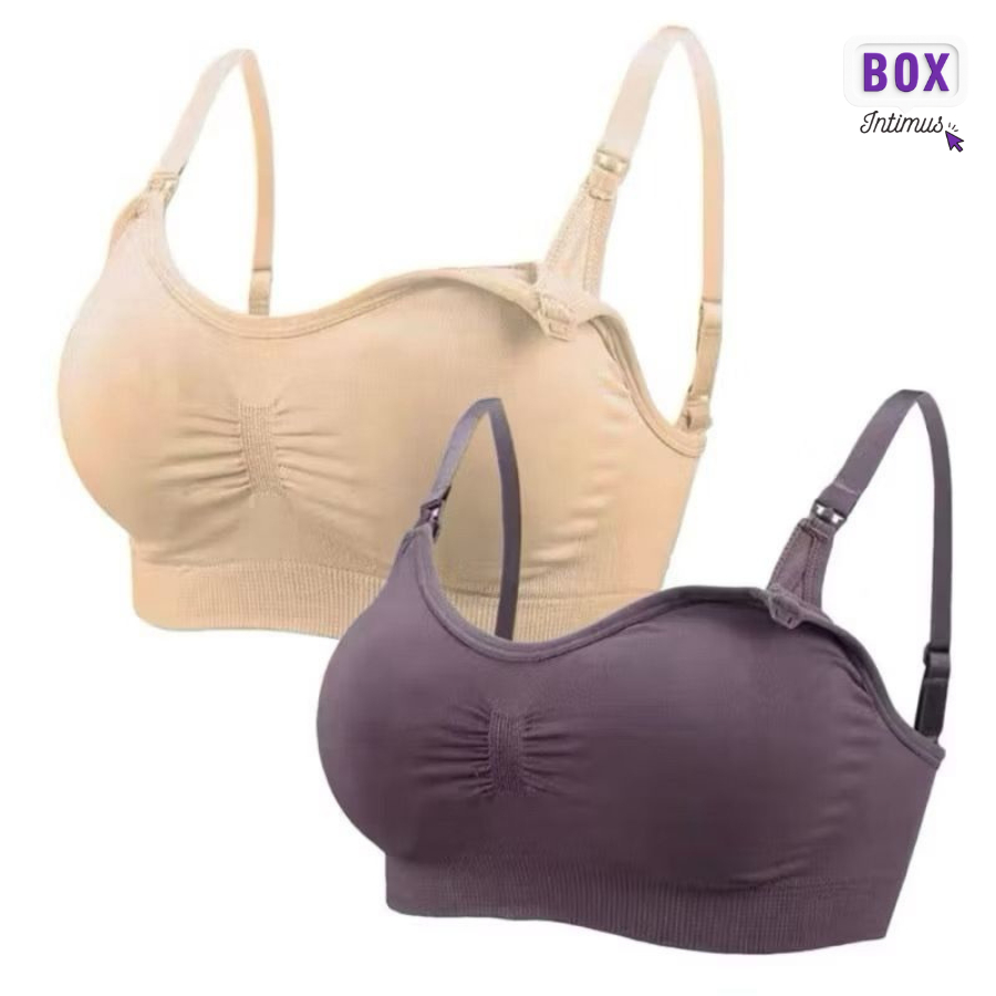 Top de Amamentação com Fecho Frontal Bem Confortáveis e Delicados.