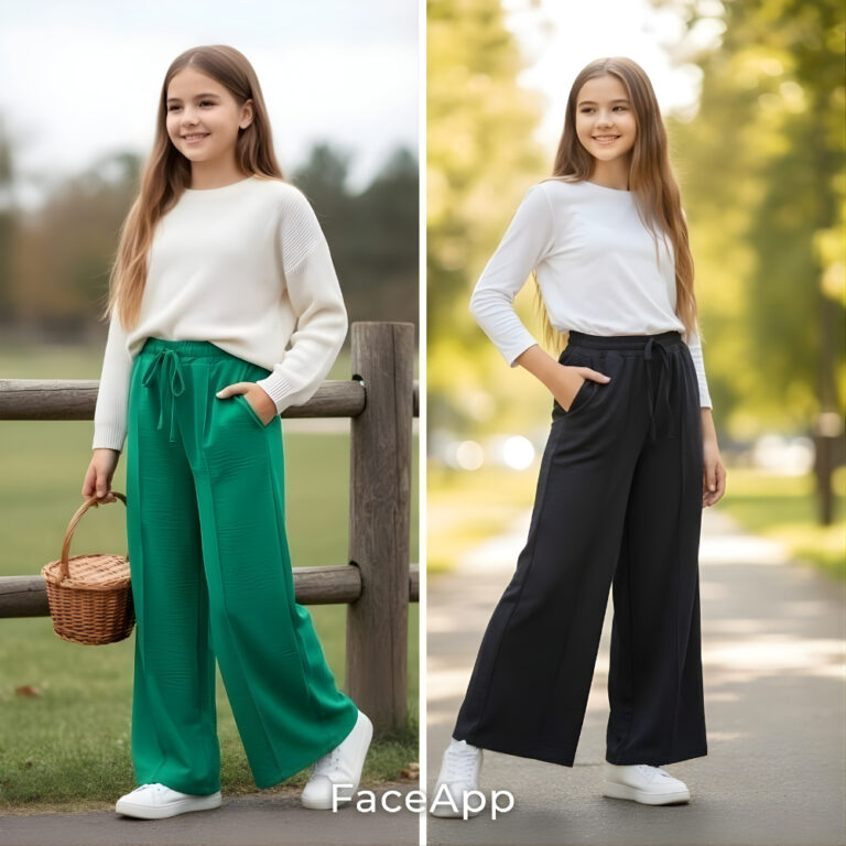 Calça Infantil Feminina Pantalona Soltinha Roupa