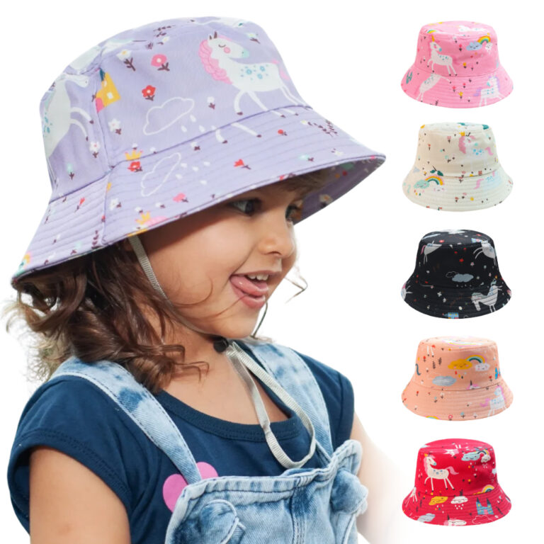 Chapéu Infantil de praia UV Bucket Infantil femin