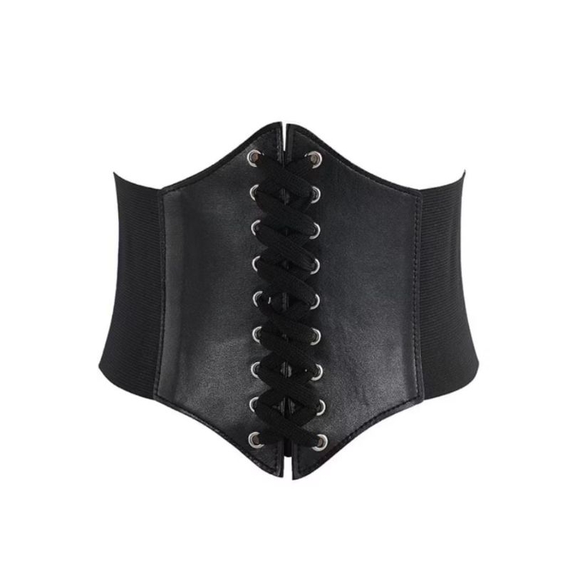 Espartilho Largo Feminino Cinto Elástico Cintura Chincher Para Vestidos e Bodycon