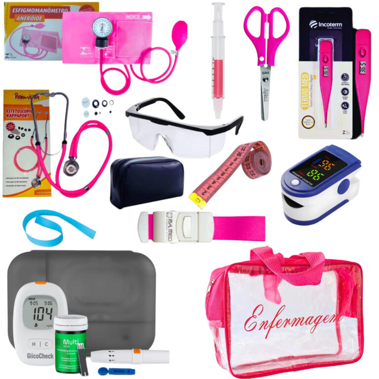 Kit Enfermagem Aparelho de Pressão + Estetoscópi