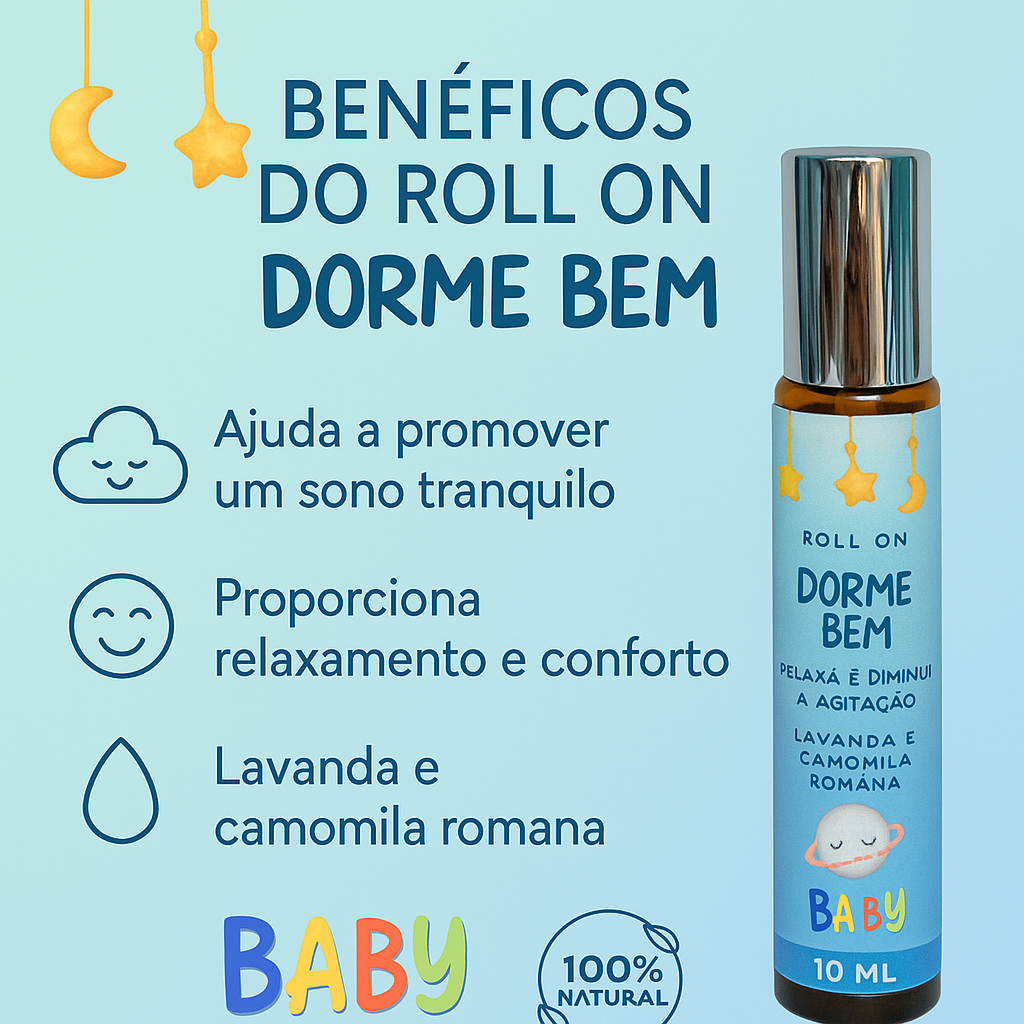 Aromaterapia Infantil Soninho Bebê Natural Blend Óleos Essenciais dormir melhor insônia ansiedade